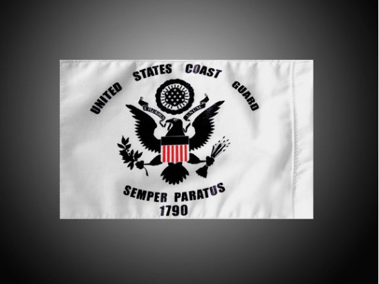 US Coast Guard Motorcycle Flag