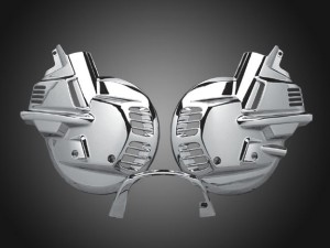 Chrome Front Rotor Covers for Goldwing GL1500