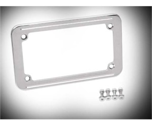Chrome Die-cast Motorcycle License Plate Frame