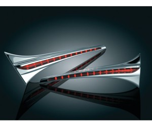 Chrome Trunk Accent Swoop with LED Lights for Goldwing GL1800