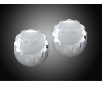 Chrome Radio Knobs with Raised Eagle for Goldwing GL1800 F6B