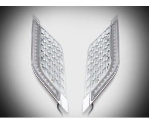 Twinart LED Lighted Chrome Goldwing Radiator Panels