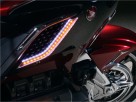 Twinart LED Lighted Black Goldwing Radiator Panels