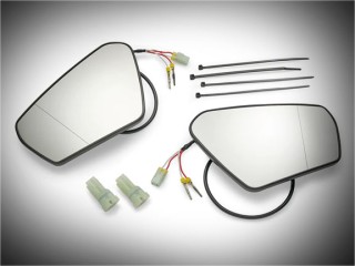 Panovista Extended Convex Goldwing Mirrors with Sequential Turn Signals