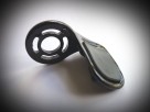 Black Contoured ISO Throttle Boss for Kuryakyn Grip Covers