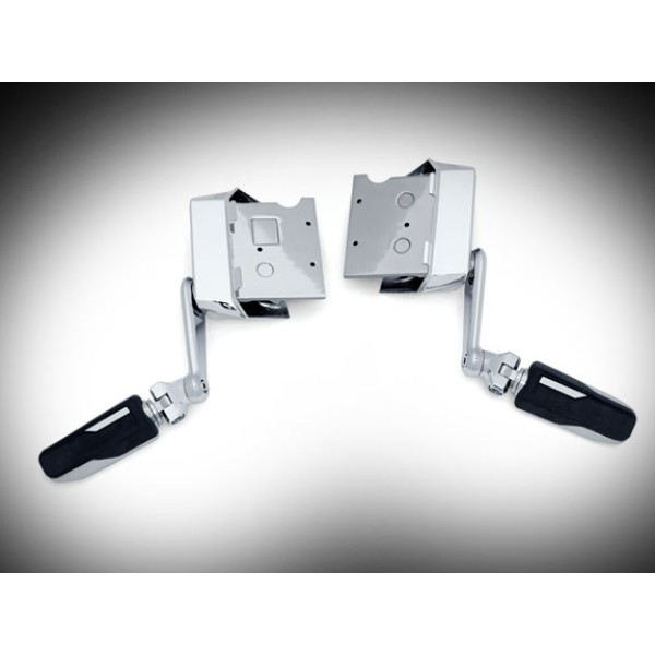 Chrome Omni Goldwing Driver Cruise Mounts with Pegs