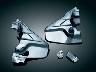 Louvered Chrome Transmission Covers for Goldwing GL1800 & F6B
