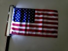 Goldstrike LED Lighted Flag Pole with American Flag