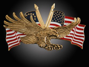 USA Flag - Eagle Emblem