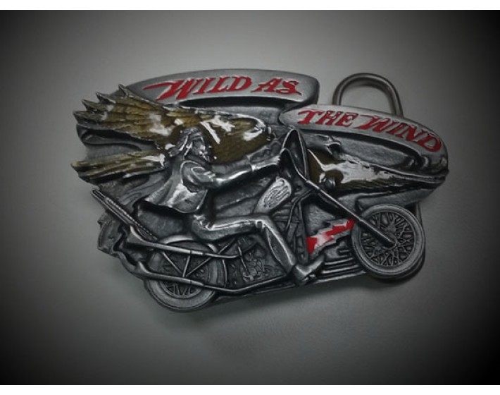Wild as The Wind Motorcycle Belt Buckle