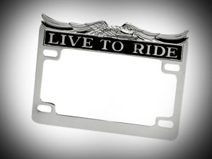 Live to Ride License Plate Frame