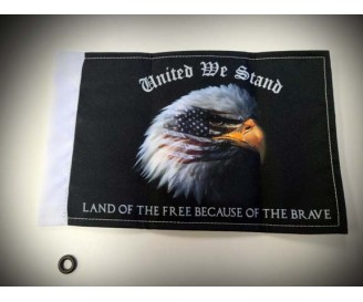 United We Stand Eagle Motorcycle Flag