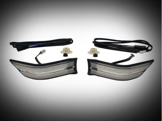 Pathfinder Black Goldwing Cowl Lights with DRL and Sequential LED Turn Signals